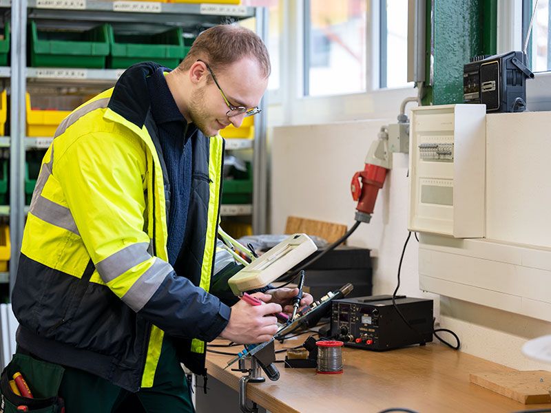 Einblick in die Elektrik